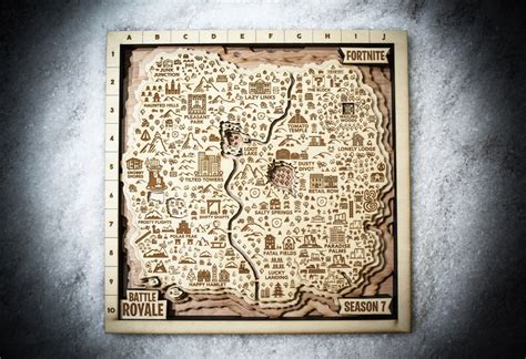 Fortnite Season 7 Wooden Map Fortnite Battle Royale 3d Map