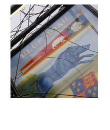 It is also near the grand union canal (again, london to birmingham), the west coast main line (surprise, surprise, london to birmingham) and most recently britain's first motorway, the m1, which originally ran from london to birmingham and passes through the village. The Blue Boar - Longworth
