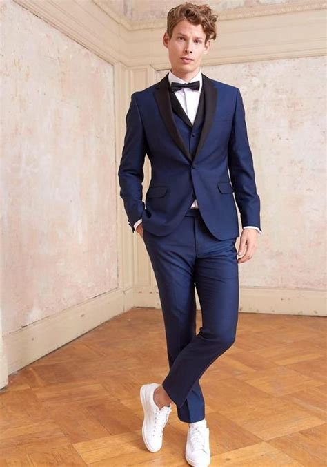 Buy Men Suits Royal Blue 3 Piece Wedding Groom Wear One Button Online