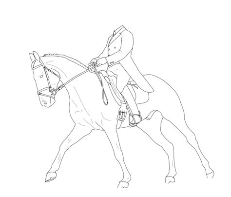 Dressage Horse Drawing At Getdrawings Free Download