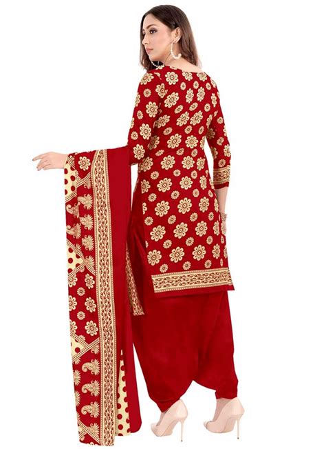 buy cotton trendy semi patiala salwar suit for casual online