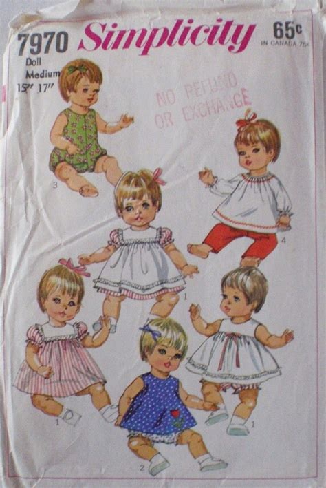 Items Similar To Vintage Doll Clothes Pattern Baby Doll Wardrobe For