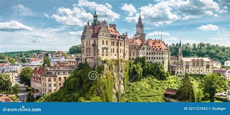 Panorama Of Sigmaringen Castle Germany Urban Landscape With German