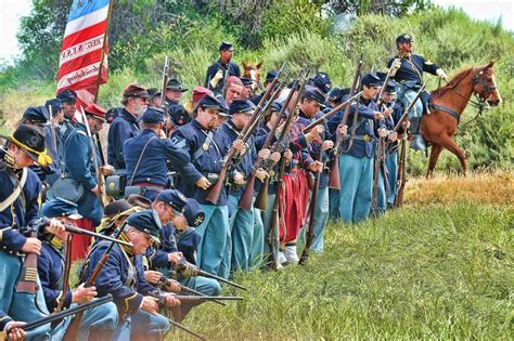 This amazing interactive map provides accounts of each state's contributions in the union and confederacy to the civil war effort. American Civil War - Federal/Union Soldiers - Stock Editorial Photo © alancrosthwaite #13961853
