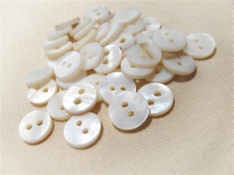 Mother Of Pearl Buttons 10mm Buttons Set Of 10 Pearl Etsy Sewing A