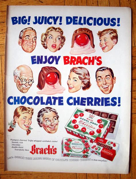 1952 Brachs Chocolate Covered Cherries Plumpest Original 135 Etsy