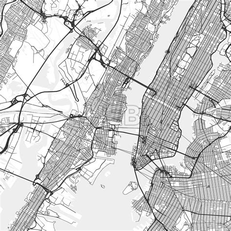 Hoboken New Jersey Area Map Light Hebstreits Sketches Streit