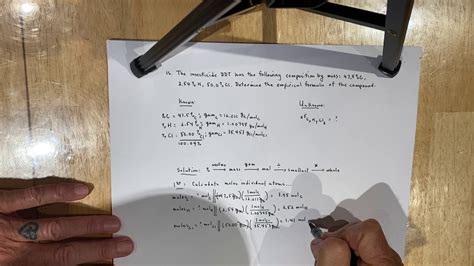You can get the empirical formula from the molecular formula by dividing all of the subscripts in the formula by the lowest common denominator. Determining the Empirical Formula of a Compound - YouTube
