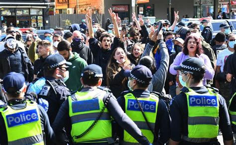 Dozens Arrested At Melbourne Anti Lockdown Protest