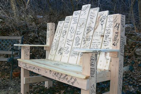 What do you put in a wedding gue guest books are a great way to record everyone's names and warm messages at your wedding, baby shower, birthday or family party in one place. Jubilee Events: Bench Guestbook