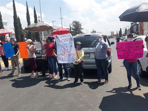 Manifestantes Bloquean La Carretera México Pachuca Por Falta De Agua