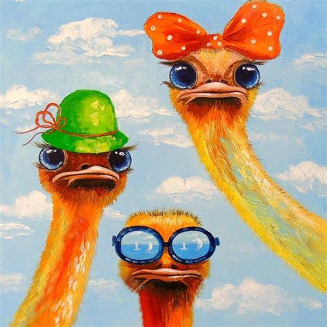 Ostriches Friends Framed Art Print By Olhadarchuk Art Pop Art Animals