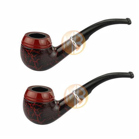 5x Dark Red Handmade Wooden Wood Smoking Pipe Tobacco Cigarettes Cigar Pipes 614405684606 Ebay