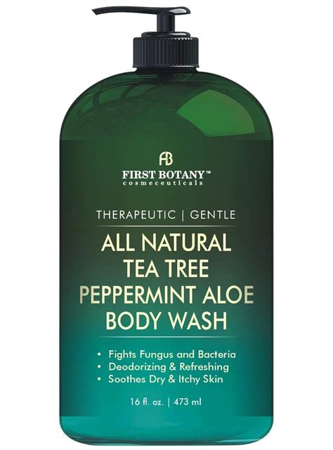 First Botany All Natural Tea Tree Body Wash Fights Body Odor Athlet