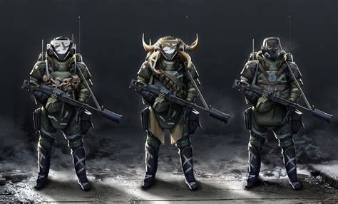 Bandits Futuristic Art Sci Fi Characters Modern Fantasy