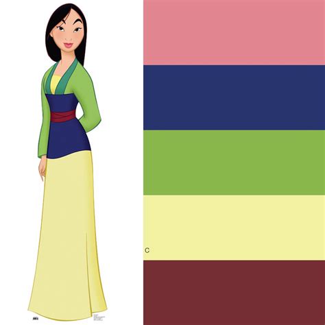 Principesse Disney Color Palette Mulan Esperta Di Immagine Rossella Migliaccio