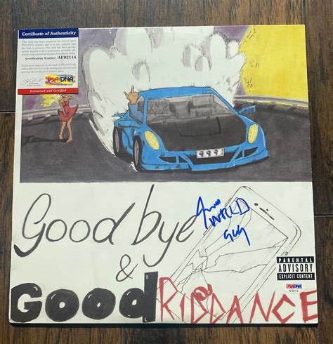 Juice Wrld Autographed Signed Goodbye Good Riddance Album Vinyl Lp