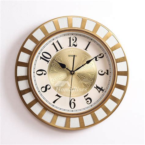 Decorative Wall Clocks Modern Luxury Metal Brass Personalized Bedroom
