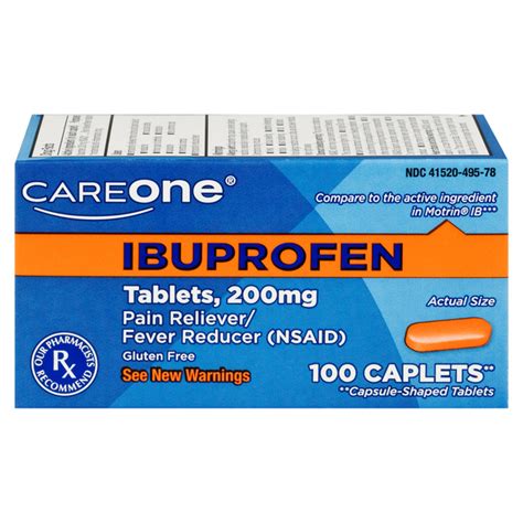 Save On Careone Ibuprofen Pain Relief 200 Mg Tablets Gluten Free Order