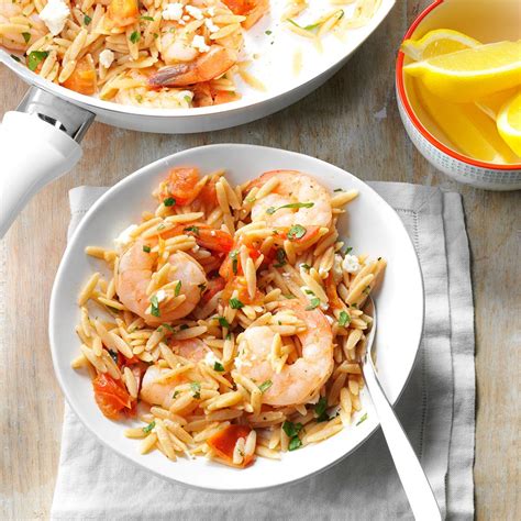 Shrimp Orzo With Feta Recipe Taste Of Home