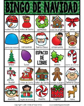 Here you can find the printable bingo cards for 23 bingo cards we currently have available for lessons on spanish bingo cards.you may use them in your class, print them out, pass them around to fellow teachers, and link to this site. Christmas Bingo in Spanish by A Dab of Glue Will Do | TpT