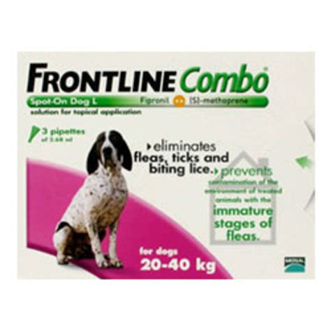 Frontline Combo Spot On For Large Dogs Flea Treatment Chemist Direct