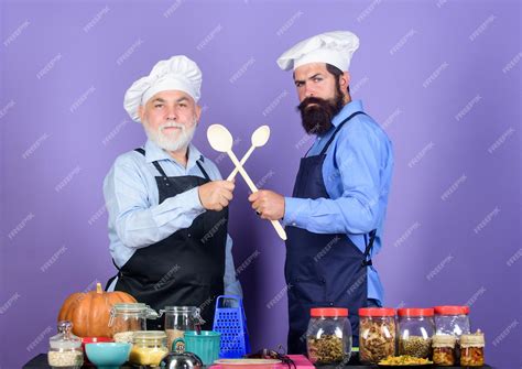 Premium Photo Good Team Cereals And Seasoning Professional Restaurant Cook Halloween Pumpkin