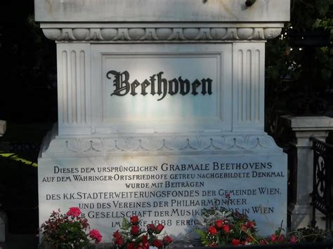 Ludwig Von Beethovens Grave Zentralfriedhof Vienna