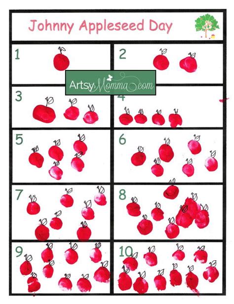 Johnny Appleseed Day Counting Activity Print It For Free And Then