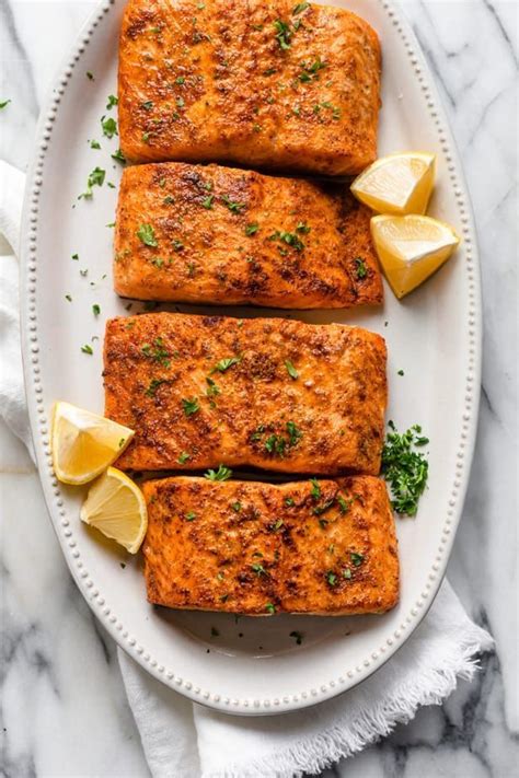 Air fried results are very crispy. Air Fryer Salmon UNDER 10 MINS | FeelGoodFoodie#air # ...