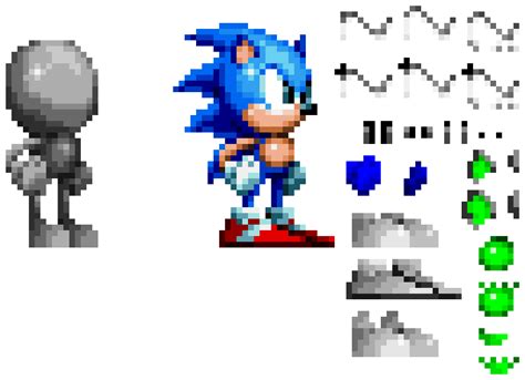 Sonic Sprite Sheet Pixel Art