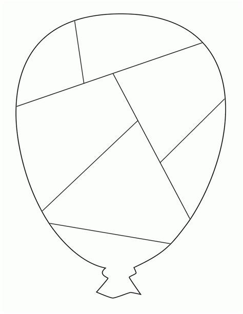 Printable Balloons Template Pattern