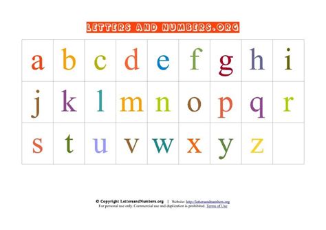 Abc Small Letter Chart Cover Letters