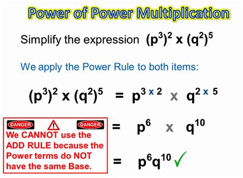Power Of Power Rule For Exponents Passys World Of