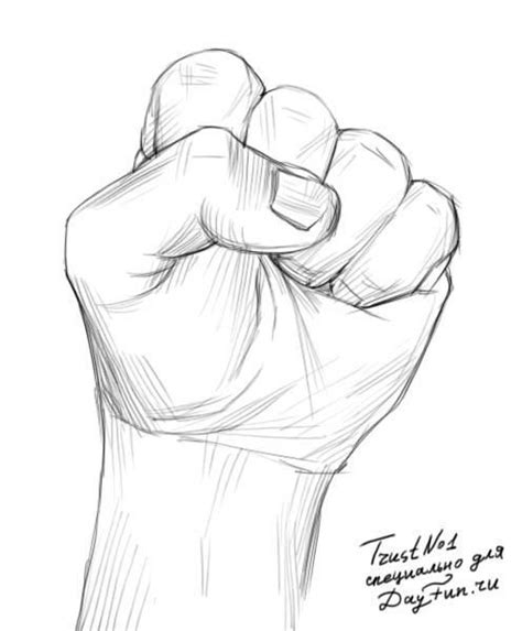 How To Draw A Fist Step By Step 4 Kunstzeichnungen Easy Hand