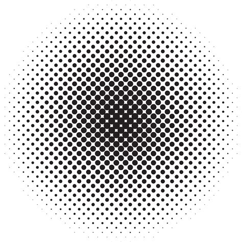 Halftone Circle Pattern Isolated 16589183 Png