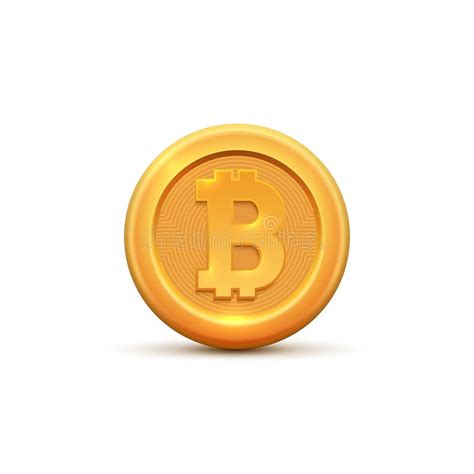 Golden Coin Bitcoin Sign Money And Finance Symbol Cryptocurrency Coin