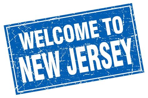 Welcome To New Jersey Stamp Stock Vector Illustration Of Sign Grungy