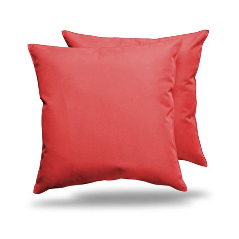 Alexandra S Secret Home Collection 18 X 18 Red Spun Polyester Decorative Pillow Cover 2