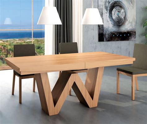 Ideal para recibir invitados y que se sientan cómodos también puedes elegirla cuadrada y apoyarla contra la pared cuando no la utilices. MESA DE COMEDOR EXTENSIBLE MODERNA WENDA - Demarques.es ...