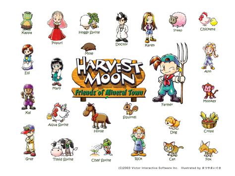 Mineral town is full of friendly faces, both old and new! Image - Wallpaper7.jpg | Harvest Moon Wiki | Fandom ...