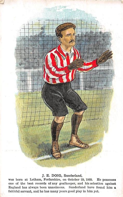 Sunderland Goalkeeper Ned Doir In 1900 Football Background Goalkeeper Association Football