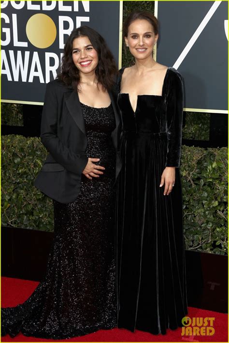 Natalie Portman Pregnant America Ferrera Stun At Golden Globes