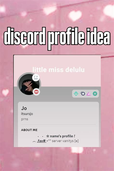 Discord Bio Idea