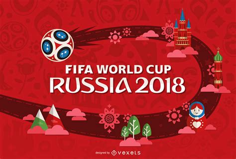 Join cnn's coverage of the 2018 world cup as we bring you the latest news and results as well as following the biggest sporting and political stories in russia. Russia 2018 World Cup Design In Red - Vector Download
