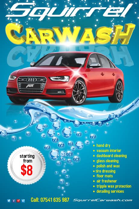 Carwash Flyer Template Postermywall