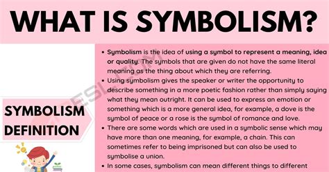 Symbolism Definition And Examples Of Symbolism In Speech And Writing 7esl