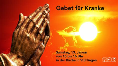 Gebet für Kranke: nächster Termin am 10. Februar – Evangelische