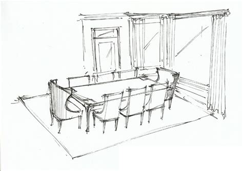 Dining Room Perspective Sketch I Teach Art Coolest Job In The World