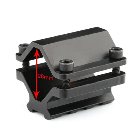 Tactical Single Rail Picatinny Weaver Barrel Mount With 3 Slots Clamp